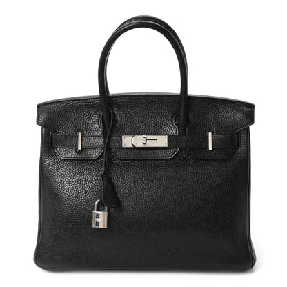 Hermes Taurillon Clemence Birkin 30 Black 1 of 10