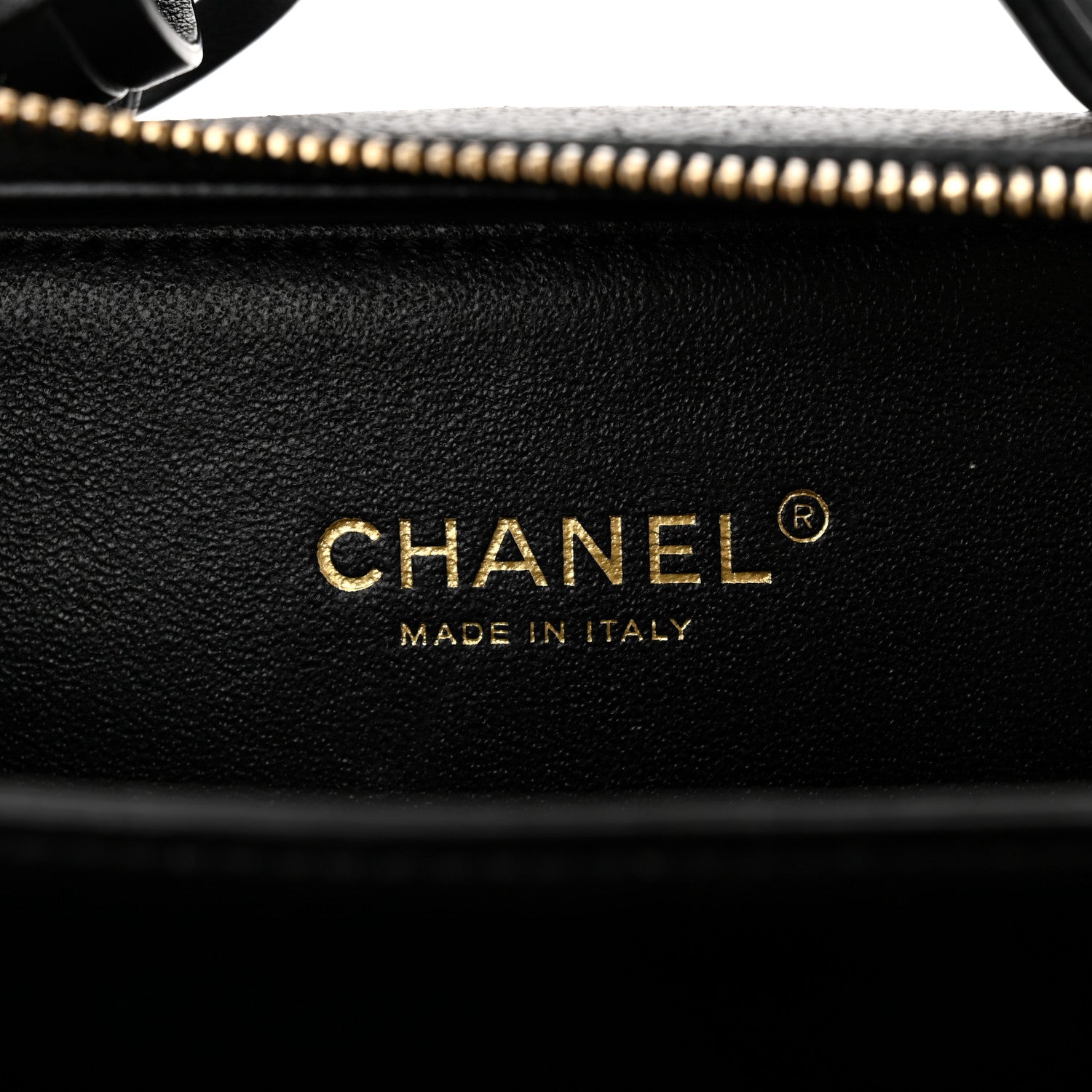 Chanel Caviar Quilted Small CC Filigree Vanity Case Black 6 of 10