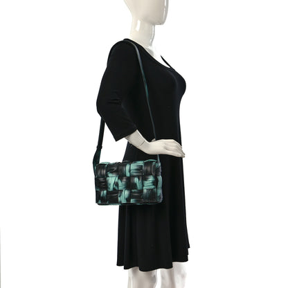 Bottega Veneta Foulard Tie Dye Maxi Intrecciato Padded Cassette Crossbody Bag Celadon Inkwell 2 of 12