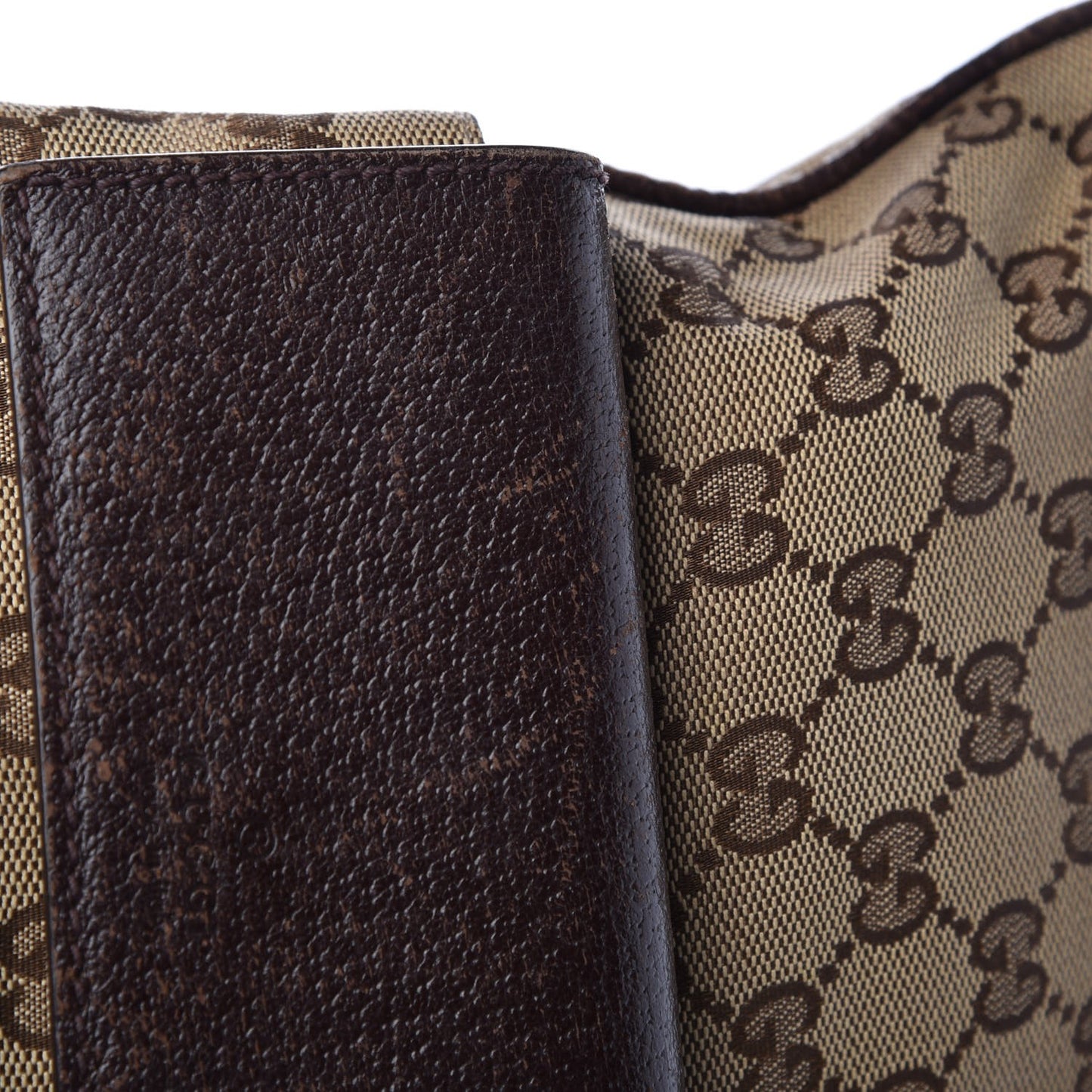 Monogram Web Medium Double Pocket Messenger Bag Dark Brown