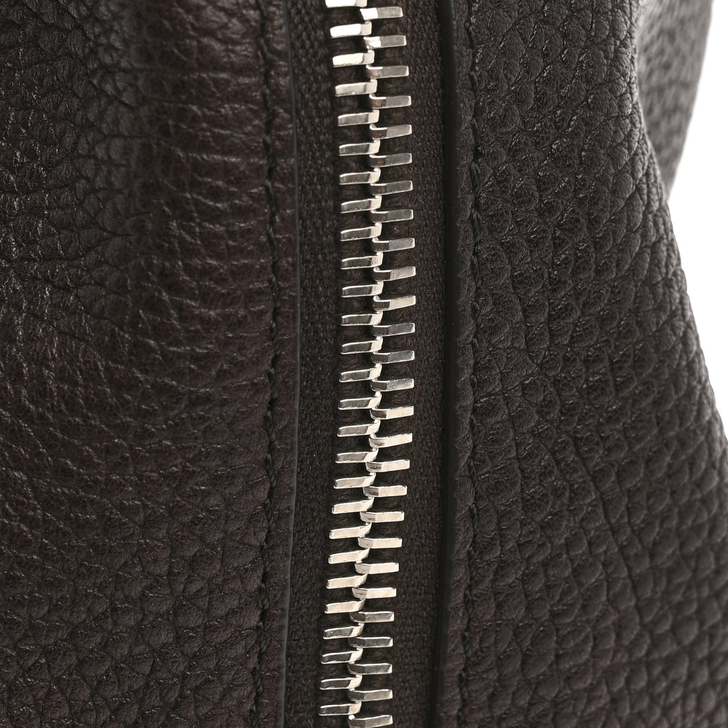 The Row Grained Saddle Calfskin Henri Bag Brunette 12 of 13