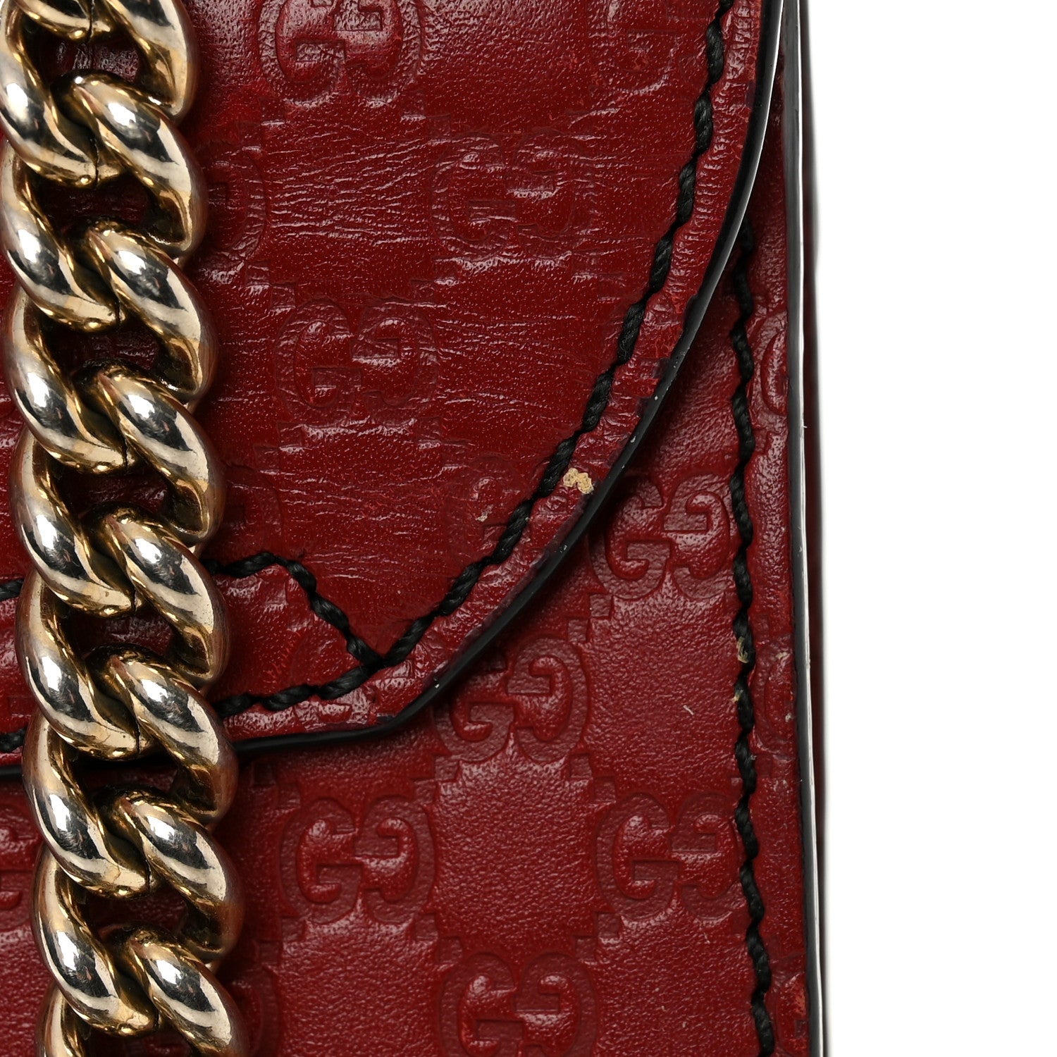Gucci Soft Microguccissima Mini Emily Chain Shoulder Bag Rosso 13 of 13