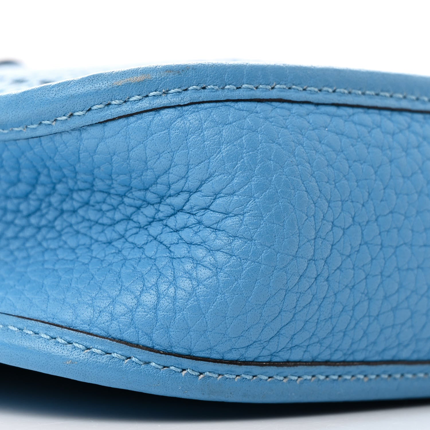 Hermes Taurillon Clemence Amazone Evelyne TPM Bleu Paradis Bleu Saphir 9 of 11