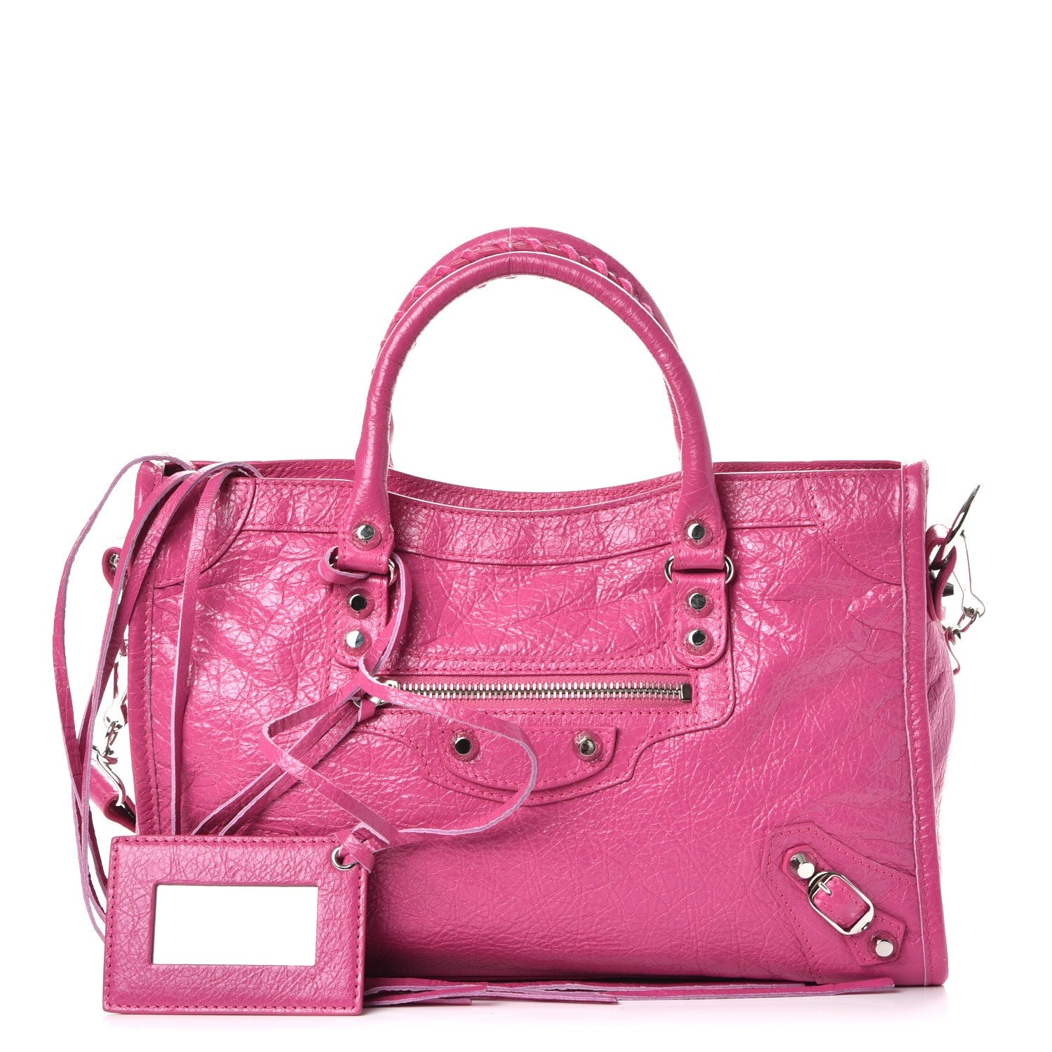 Balenciaga Agneau Classic Silver Hardware S City Rose Flamingo 1 of 12