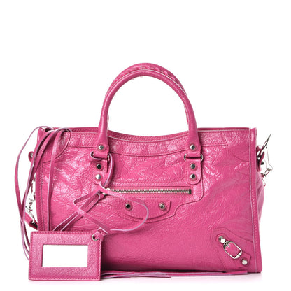 Balenciaga Agneau Classic Silver Hardware S City Rose Flamingo 1 of 12