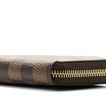 Louis Vuitton Damier Ebene Clemence Wallet Rose Ballerine 8 of 9