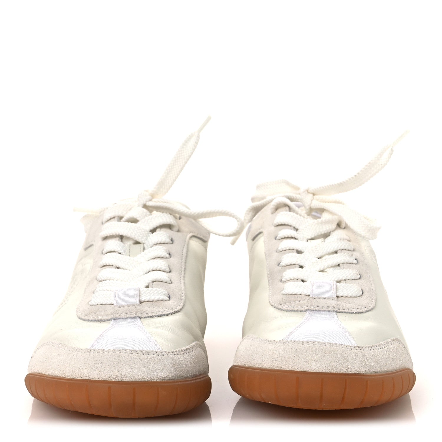Chanel Calfskin Suede Womens CC Sneakers 39 White 3 of 11