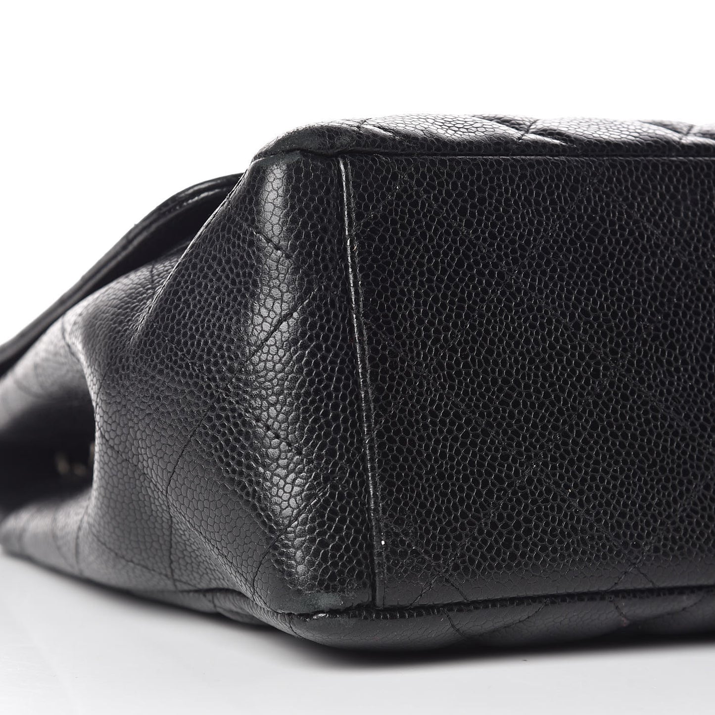 Caviar Quilted Maxi Single Flap Black