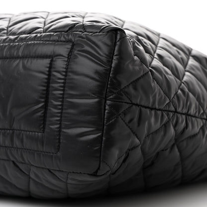 Chanel Nylon Quilted Coco Cocoon Hobo Black 10 of 11