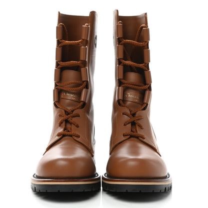 Christian Dior Calfskin Dior Quest 35mm Hiking Boots 37.5 Golden Saddle 2 of 7