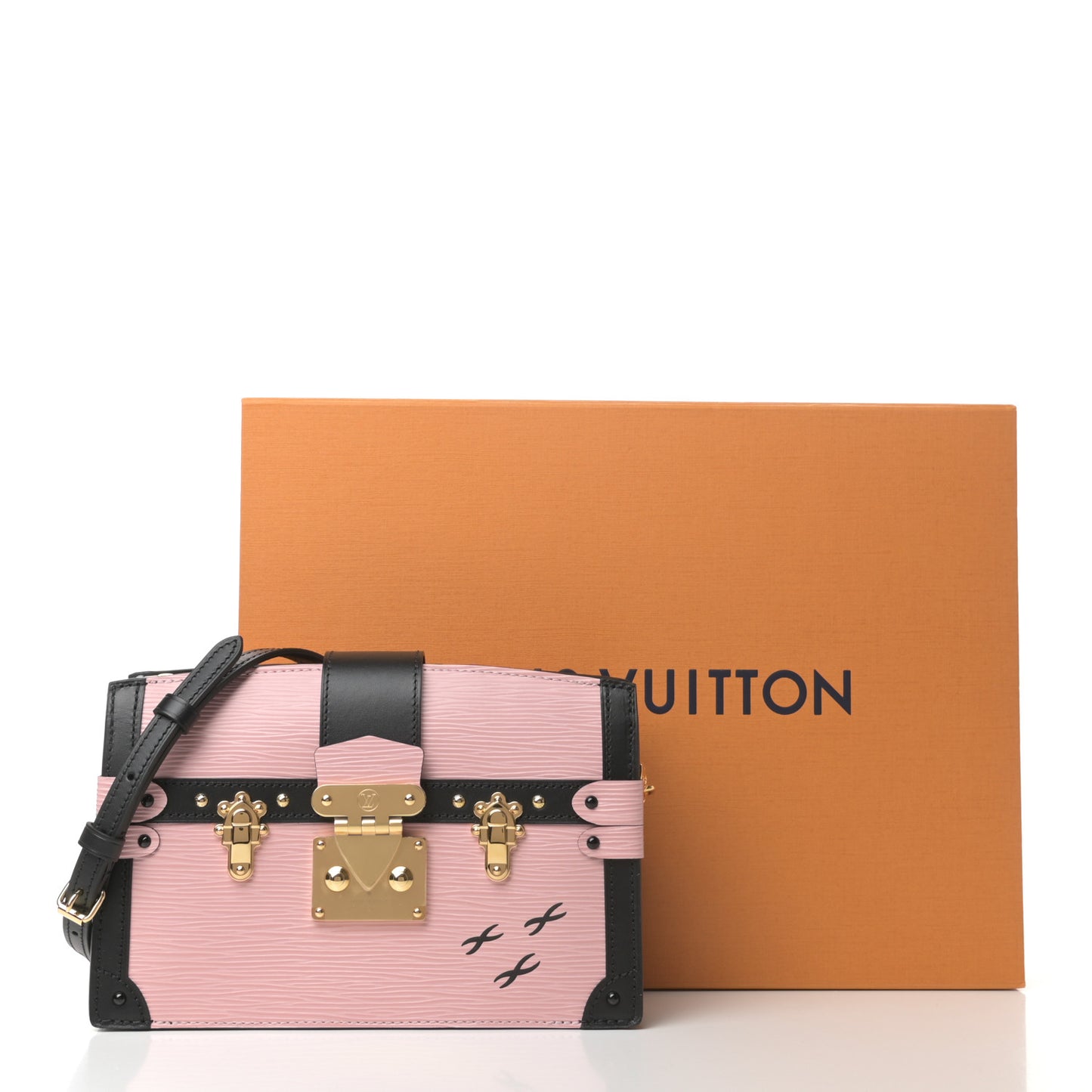 Epi Trunk Clutch Rose Ballerine