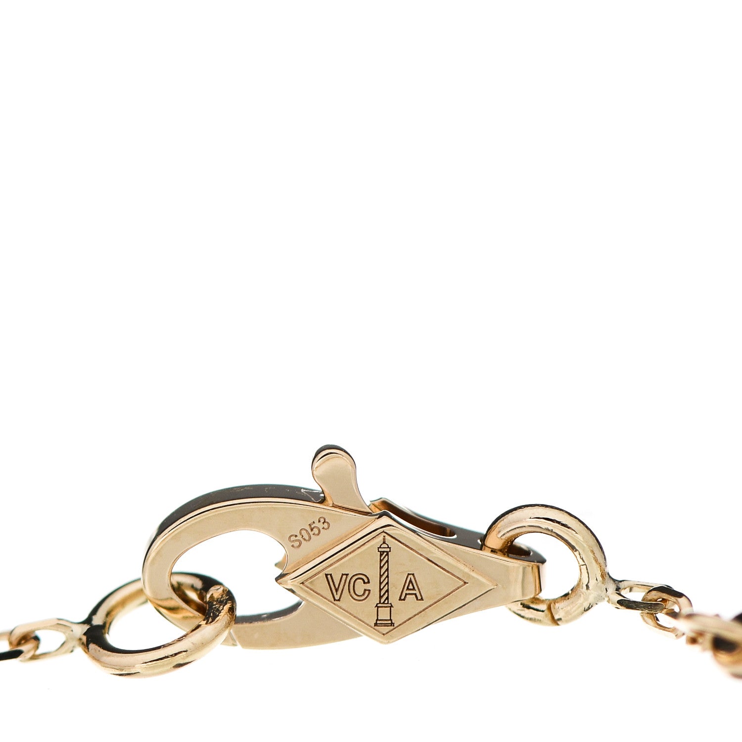 Van Cleef & Arpels 18K Yellow Gold Diamond Mini Frivole Bracelet 3 of 6
