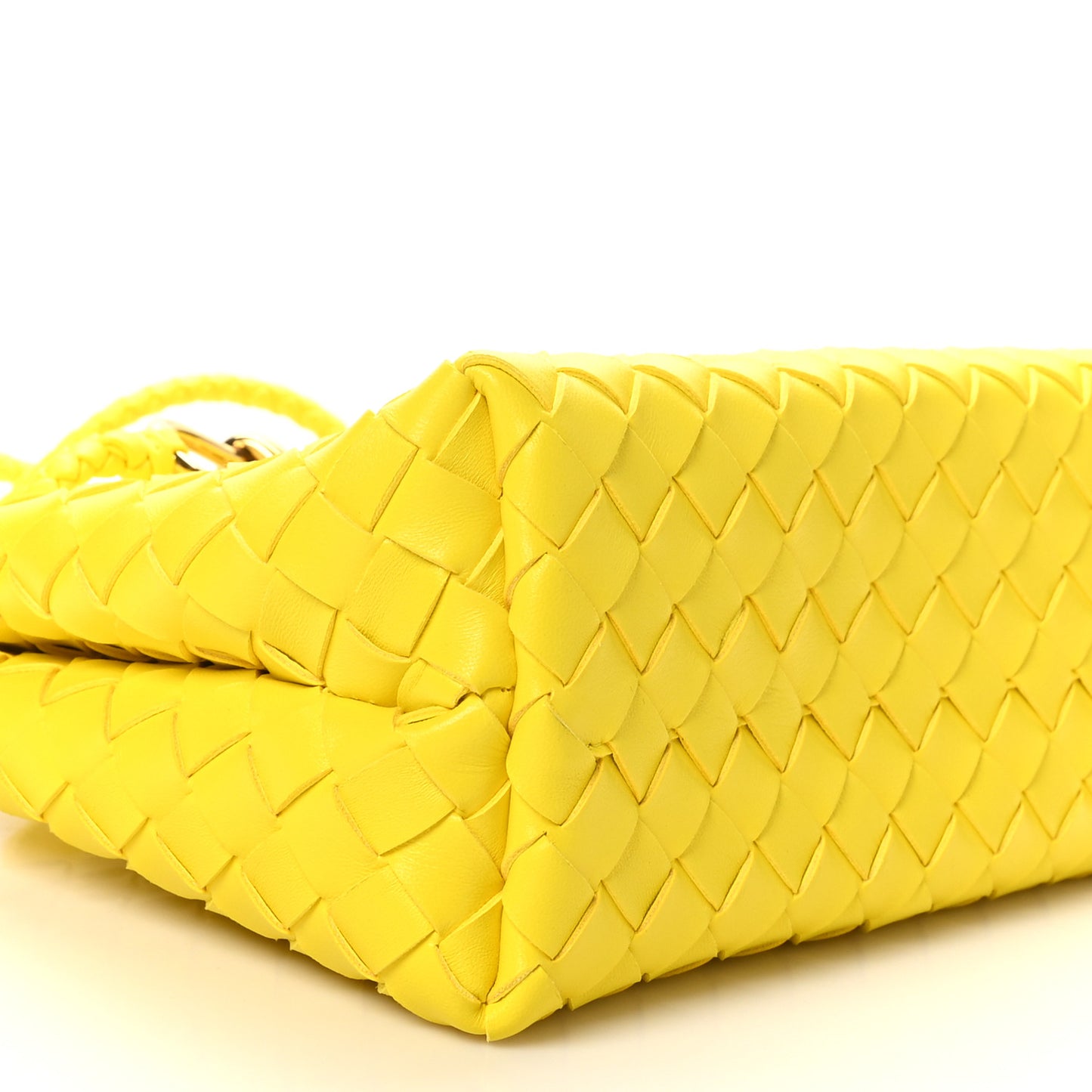 Nappa Intrecciato Small Andiamo Shoulder Bag Sulfur