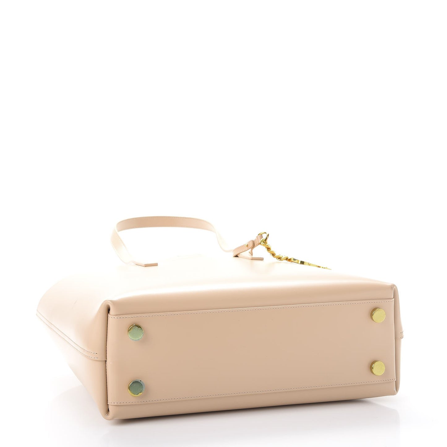 Calfskin Classic Monogram Double Face Tote Nude Powder
