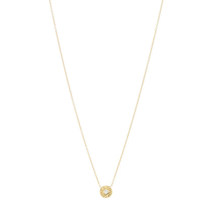 Tiffany 18K Yellow Gold Diamond 1837 Circle Pendant Necklace 1 of 4