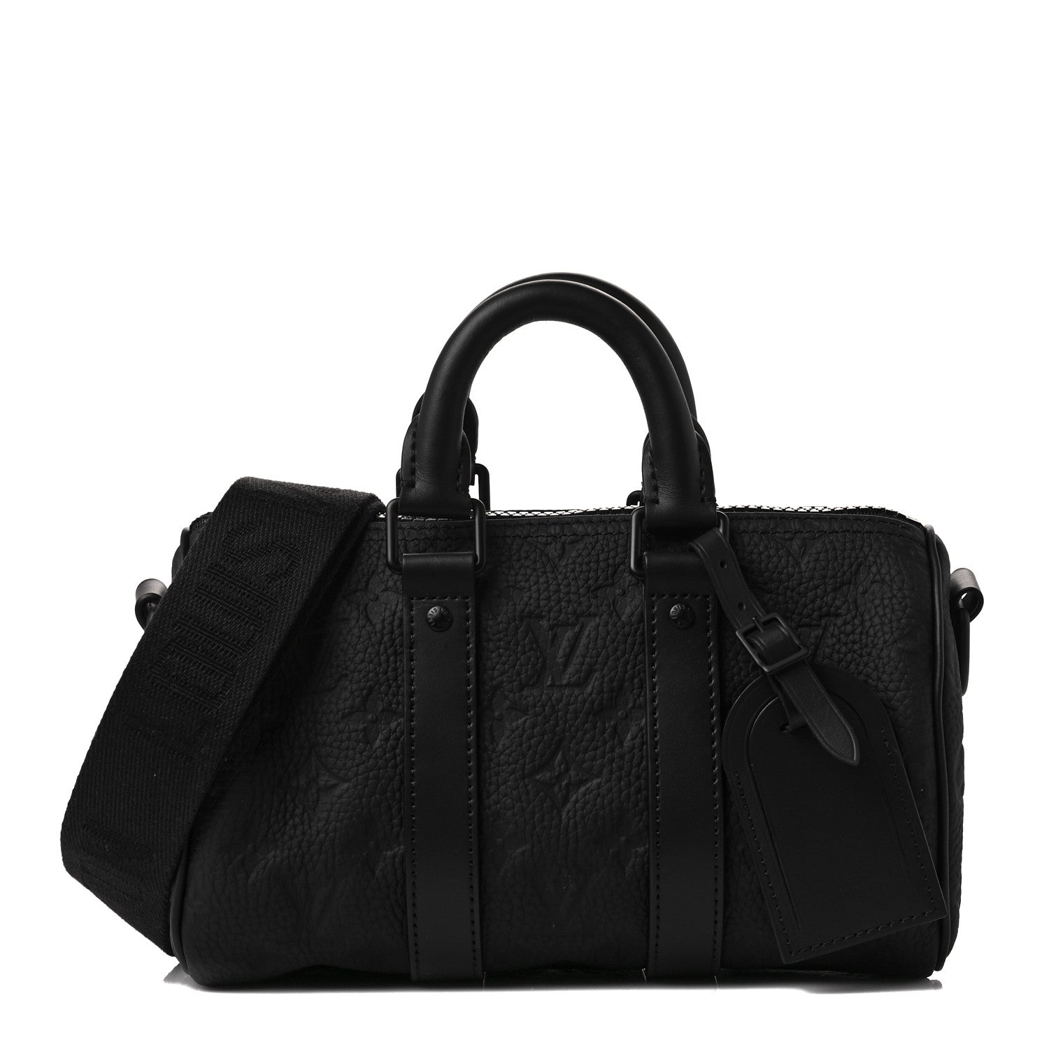 Louis Vuitton Monogram Taurillon Keepall Bandouliere 25 Black 1 of 6