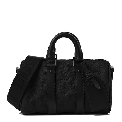 Louis Vuitton Monogram Taurillon Keepall Bandouliere 25 Black 1 of 6