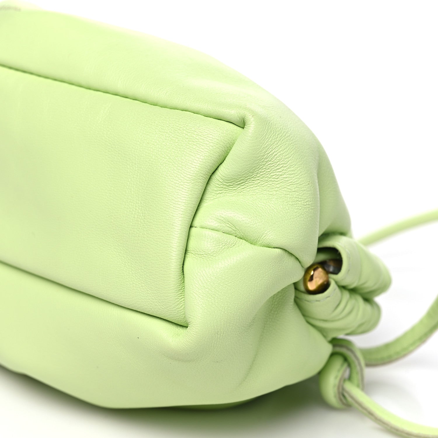 Mansur Gavriel Lambskin Mini Cloud Clutch Mint 9 of 9