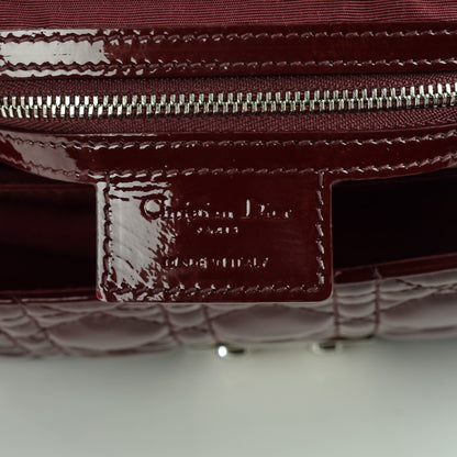 Christian Dior Patent Cannage New Lock Flap Bordeaux 7 of 8