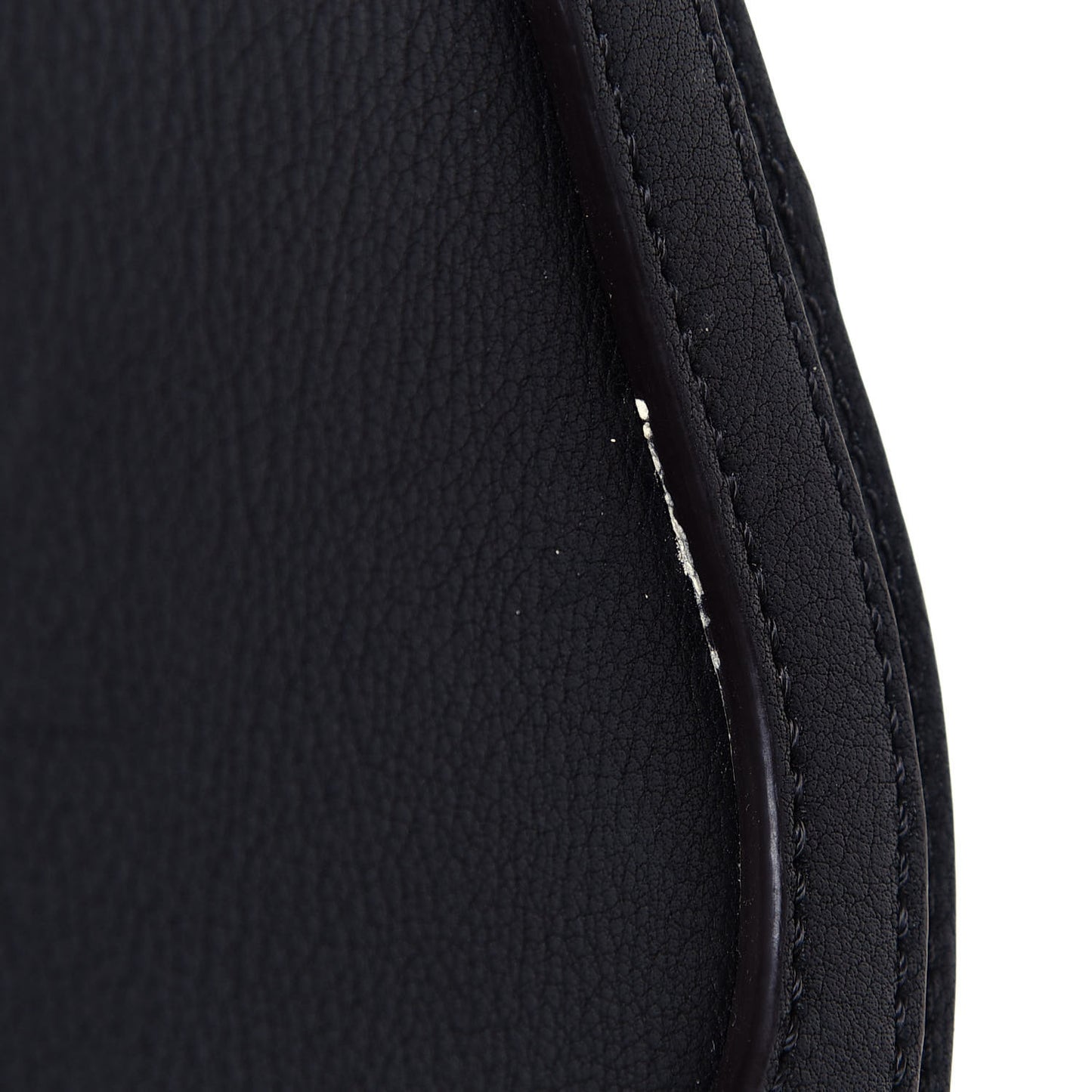 Calfskin Suede Small Nile Bracelet Bag Black