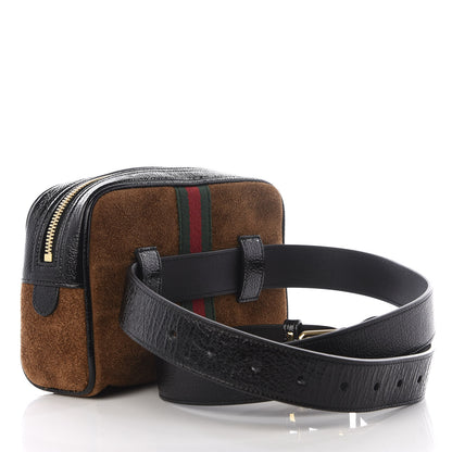 Gucci Suede Small Ophidia Belt Bag 95 38 Brown 2 of 8