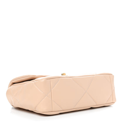 Chanel Lambskin Quilted Medium Chanel 19 Flap Beige 3 of 8