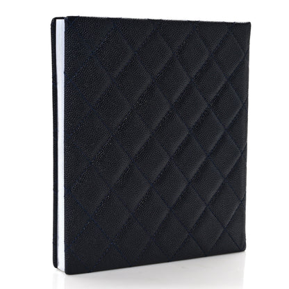 Chanel Caviar Quilted Notebook Navy Blue 3 of 7