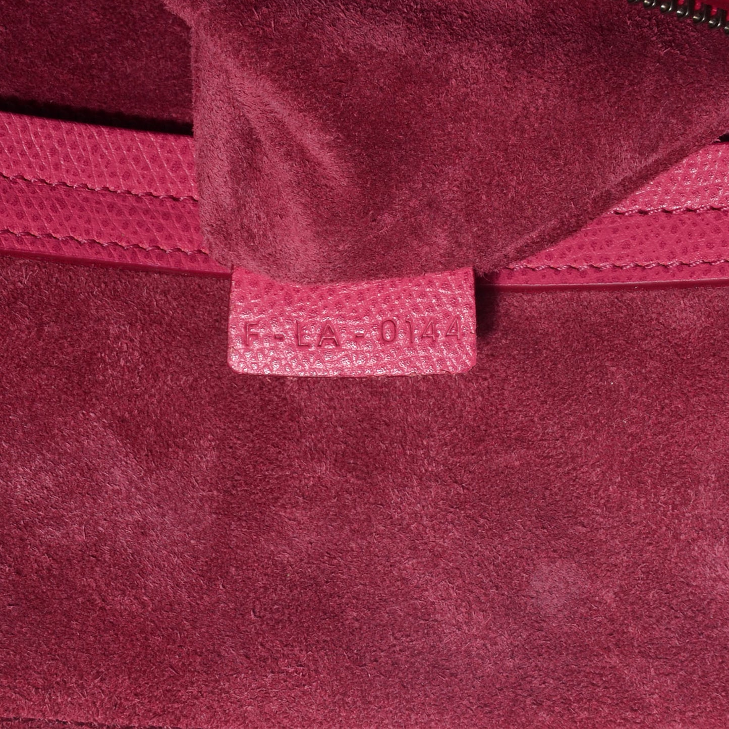 Grained Calfskin Small Phantom Luggage Fuchsia