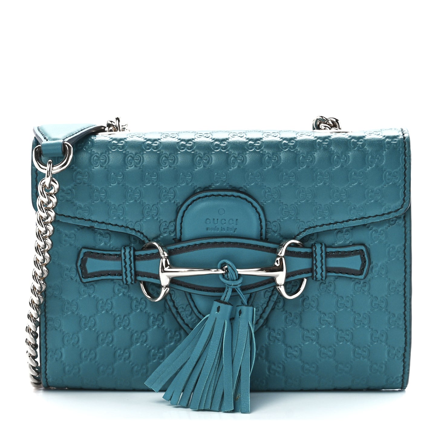 Microguccissima Mini Emily Shoulder Bag Deep Cobalt