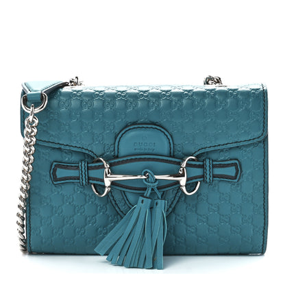 Gucci Microguccissima Mini Emily Shoulder Bag Deep Cobalt 1 of 13