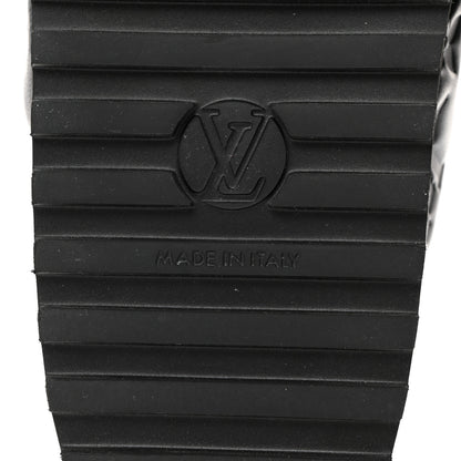 Louis Vuitton Lambskin Monogram Embossed Paseo Flat Comfort Sandals 36 Black 8 of 8