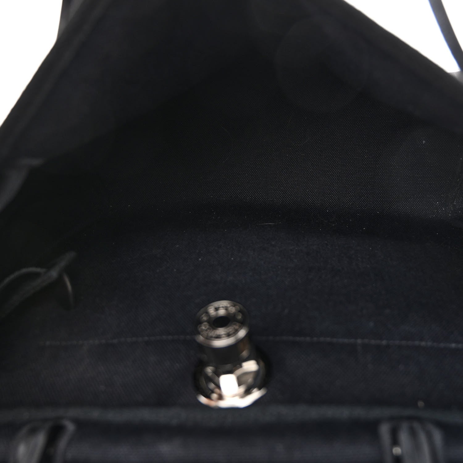 Hermes Military Toile Vache Hunter Herbag Zip Retourne 31 PM Black 6 of 9