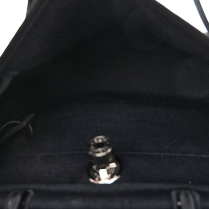 Hermes Military Toile Vache Hunter Herbag Zip Retourne 31 PM Black 6 of 9