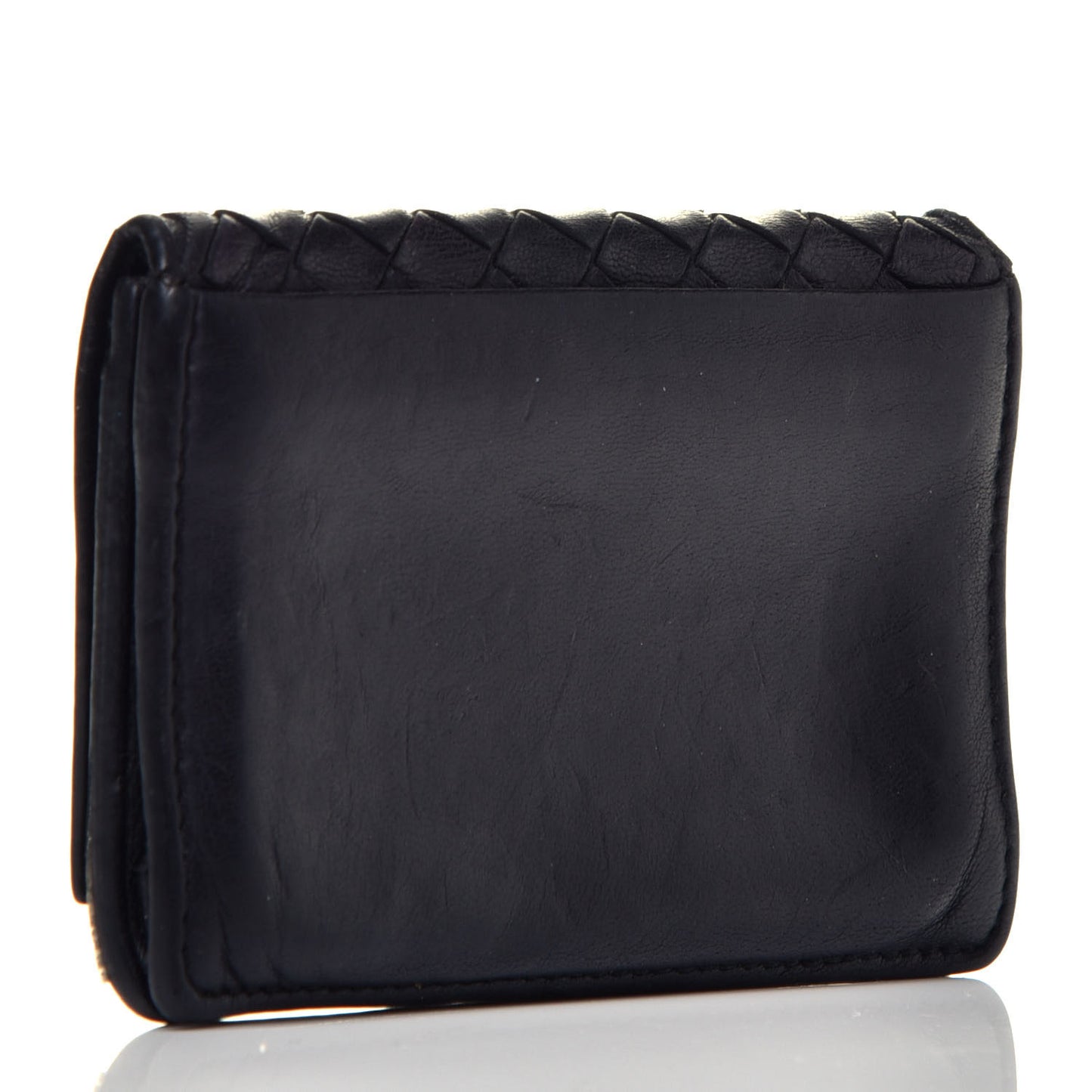 Nappa Intrecciato Card Holder Black
