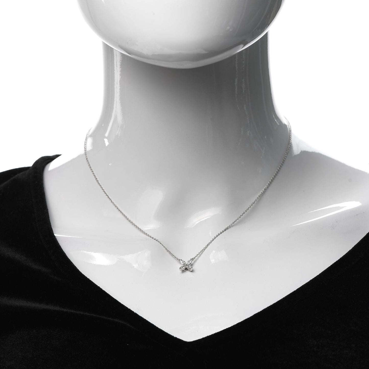 Platinum Diamond Small Victoria Necklace