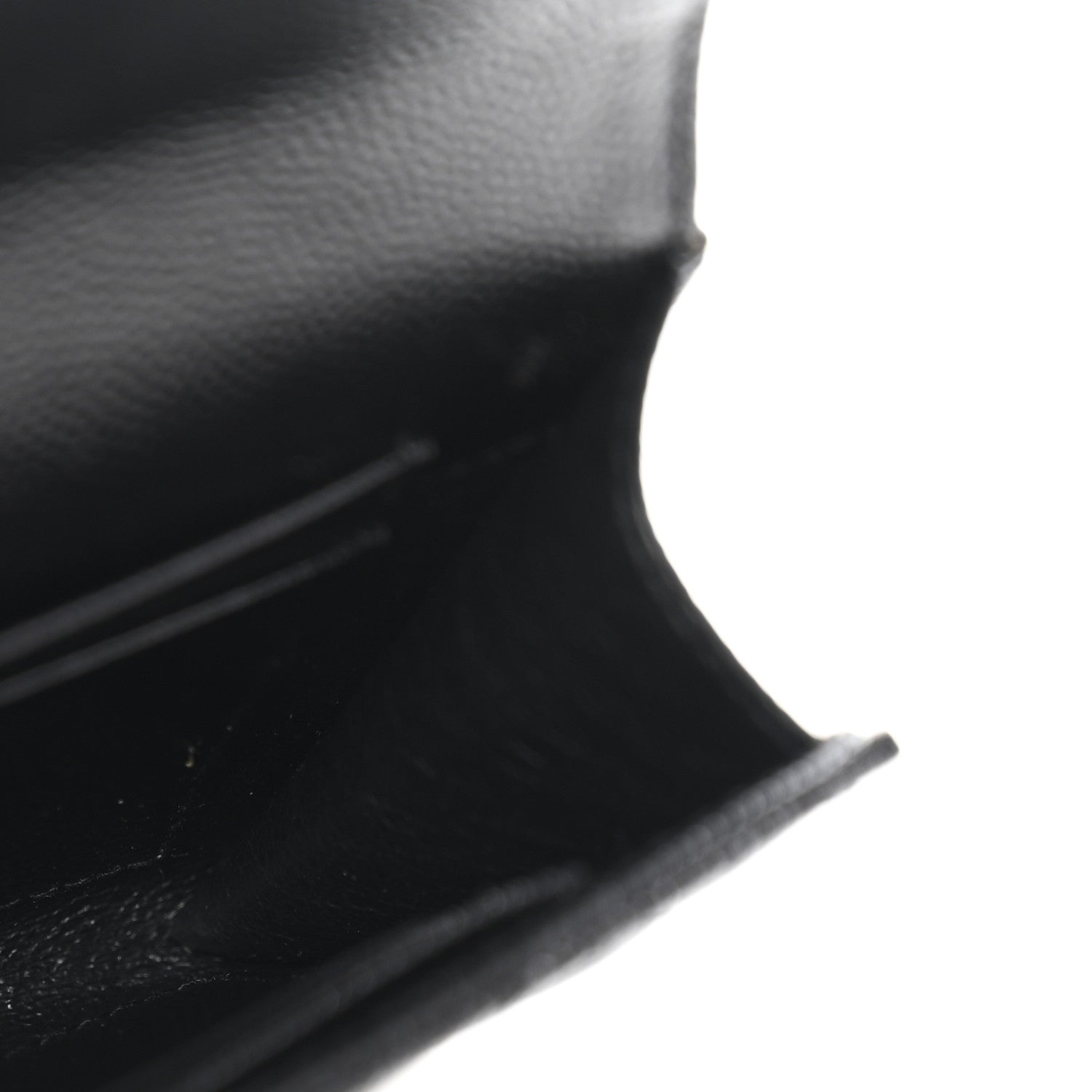 Saint Laurent Grain De Poudre Textured Mixed Matelasse Triquilt Small Monogram Envelope Wallet Black 5 of 10