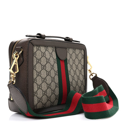 Gucci GG Supreme Monogram Web Small Ophidia Top Handle Shoulder Bag Brown 3 of 10