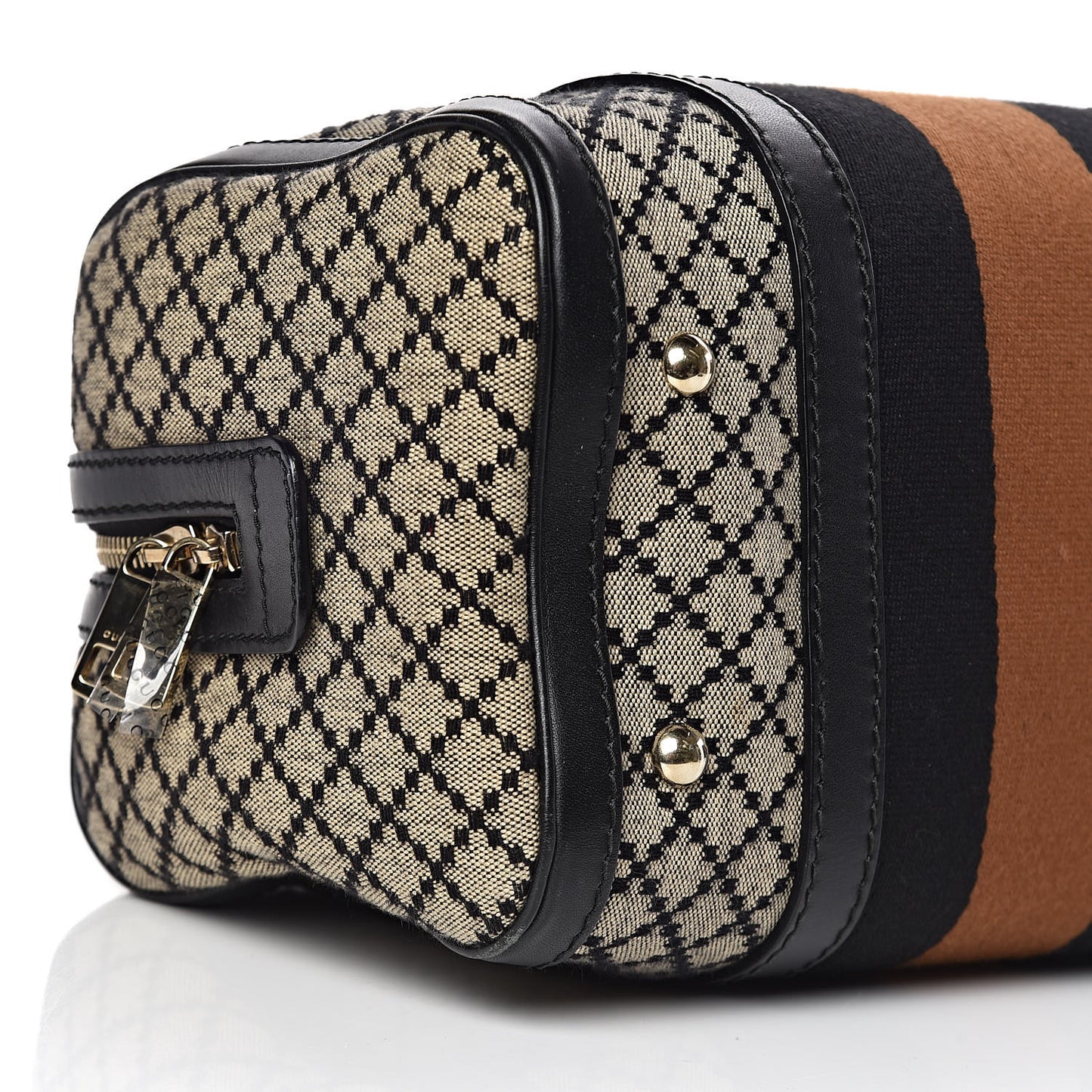Diamante Vintage Web Small Boston Black