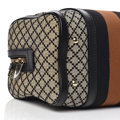 Gucci Diamante Vintage Web Small Boston Black 9 of 12