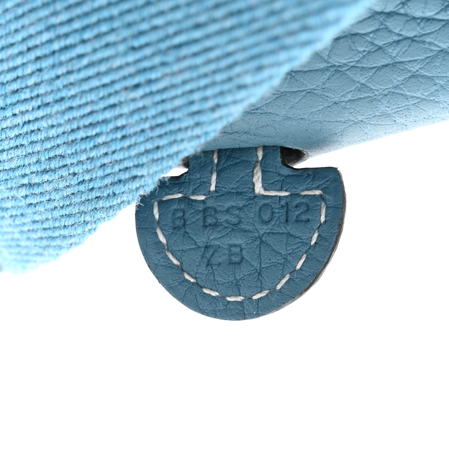 Hermes Taurillon Clemence Evelyne TPM New Blue Jean 7 of 11