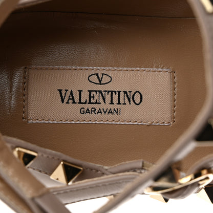 Valentino Garavani Patent Rockstud Cage Ballerina Flats 36 Poudre 6 of 9