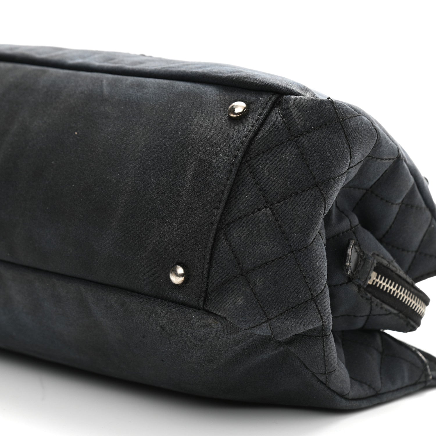 Chanel Canvas Lipstick Ligne Tote Black 10 of 23