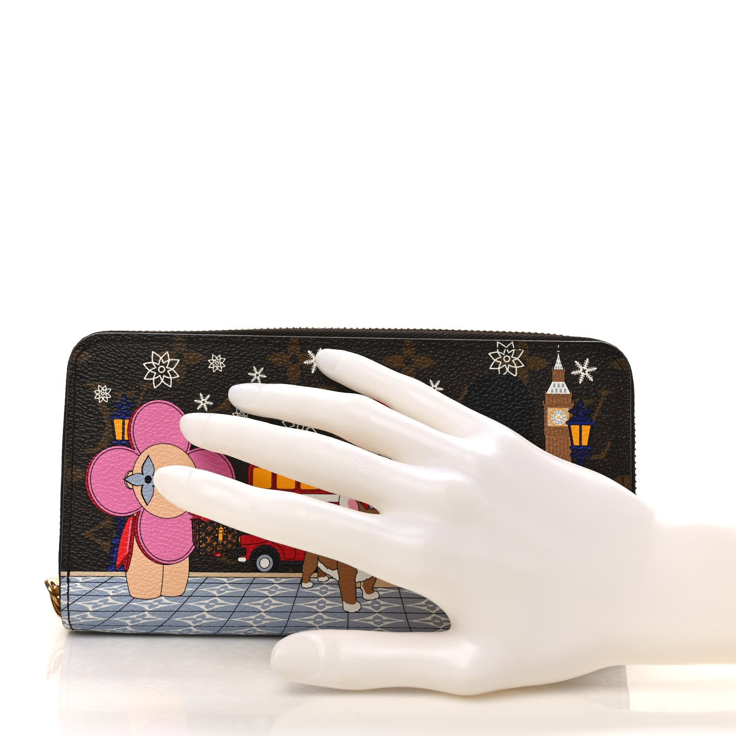 Louis Vuitton Monogram 2021 Christmas Animation London Zippy