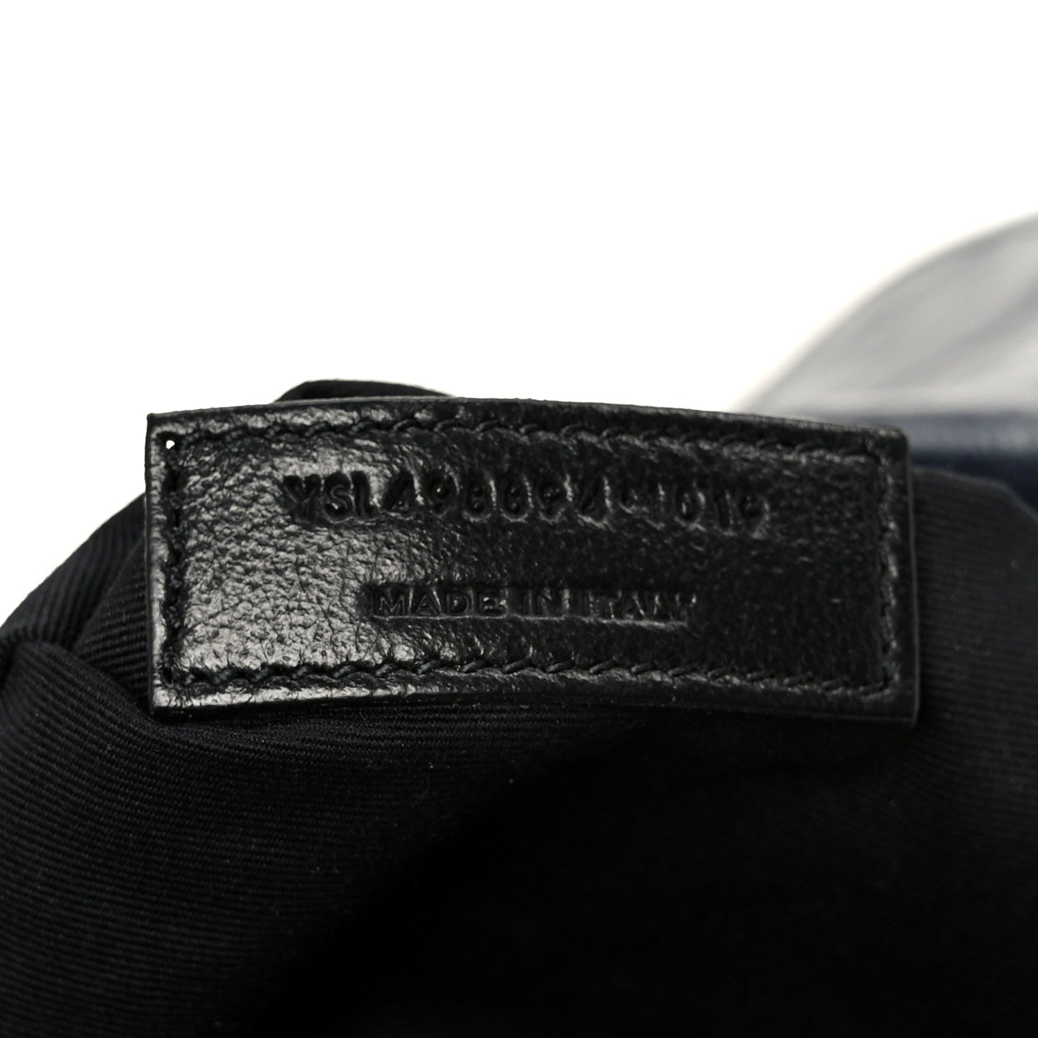 Saint Laurent Crinkled Calfskin Matelasse Monogram Medium Niki Chain Satchel Deep Marine 7 of 10