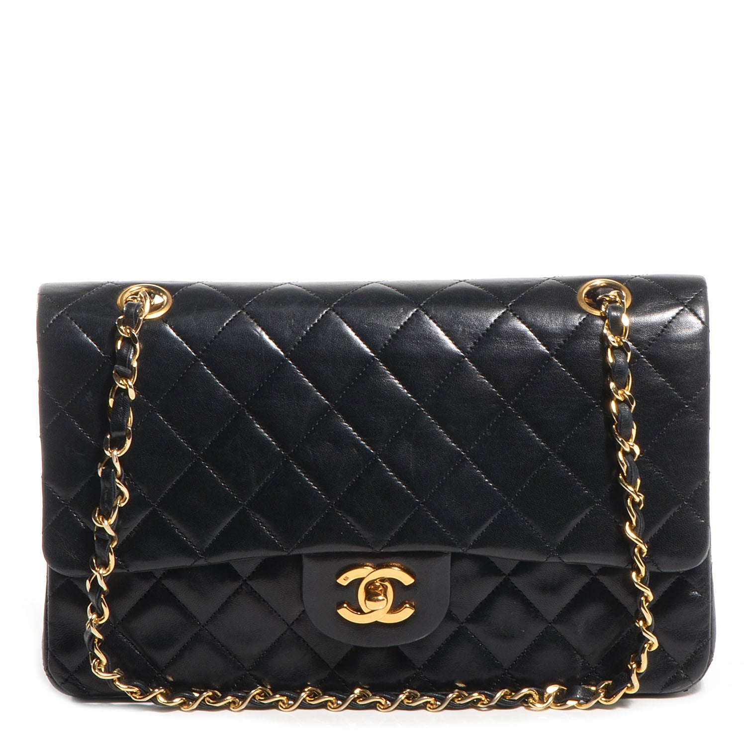 Chanel Lambskin Medium Double Flap Black 1 of 7