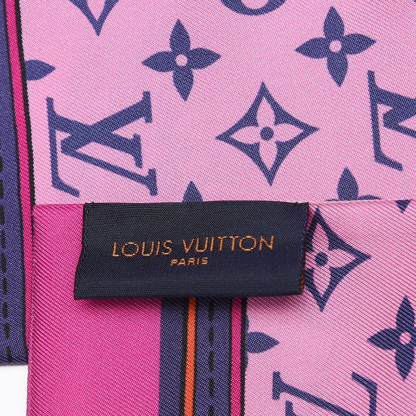 Silk Monogram Superstition Bandeau Rose