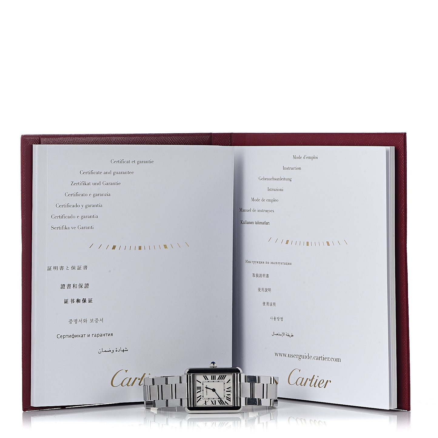 Stainless Steel 24mm Tank Solo Quartz Watch