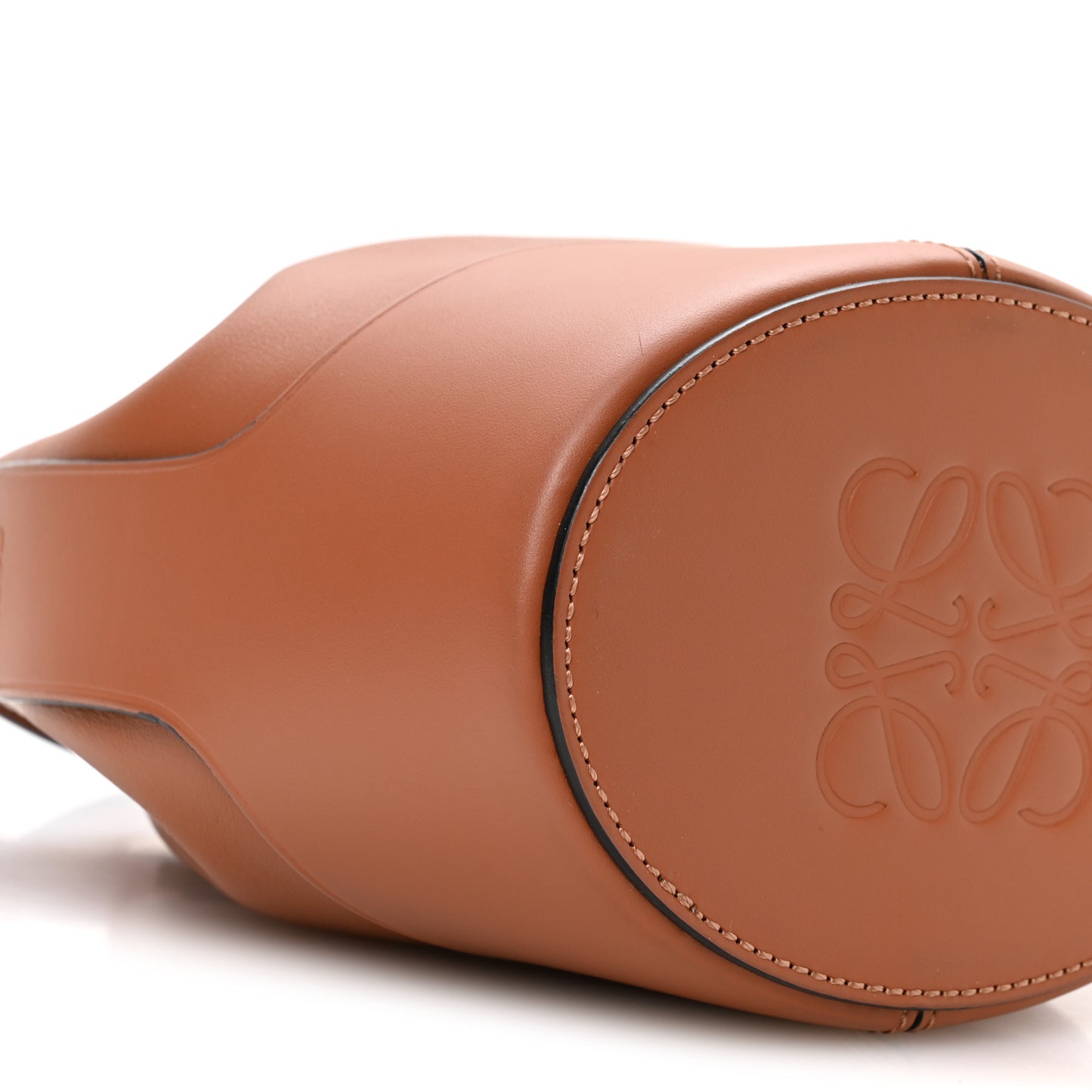 Calfskin Mini Balloon Bucket Bag Tan