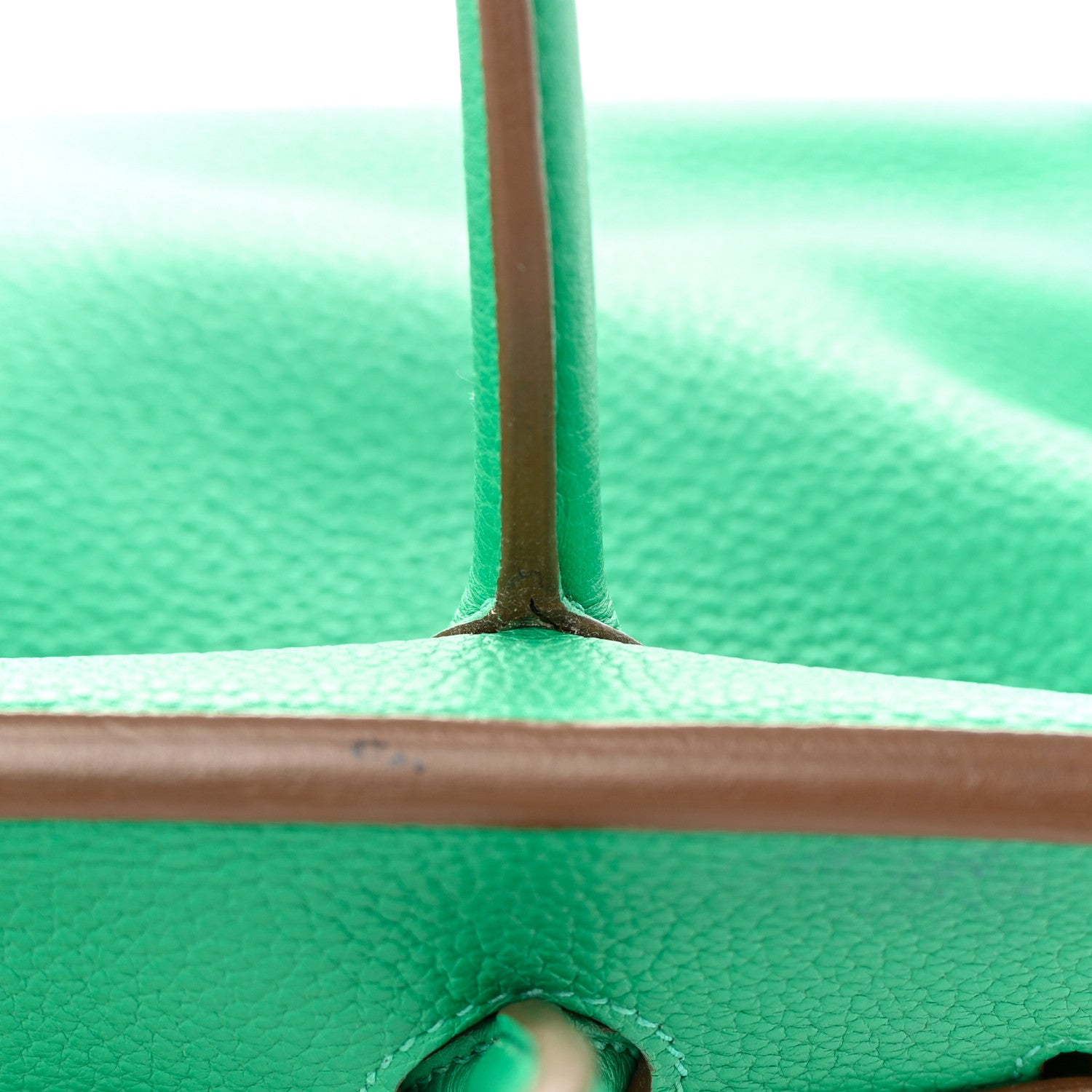 Hermes Taurillon Clemence Birkin 35 Menthe 21 of 26