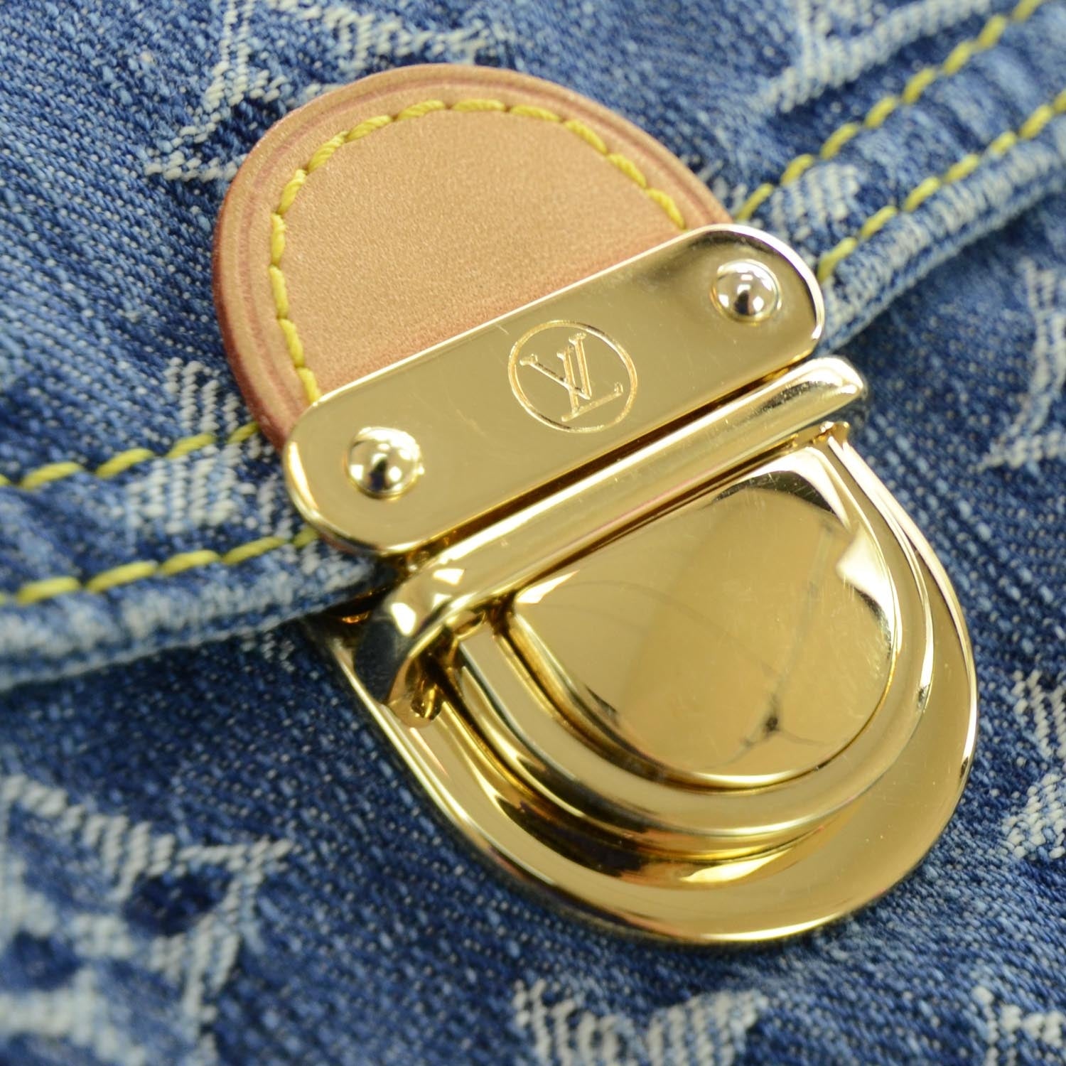 Louis Vuitton Monogram Denim Mini Pleaty Blue 7 of 10